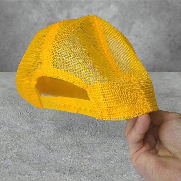 Vintage 90s 'Farmer' green/yellow trucker hat - Picture 2 of 3